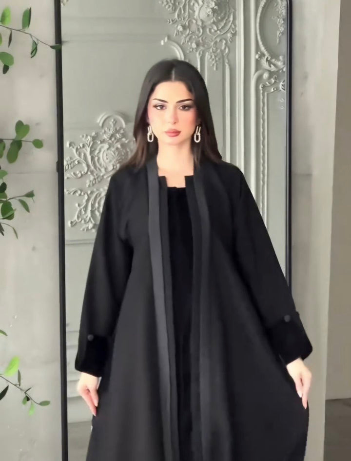 عبايه ريهام إنترنت رقم 777 - متجر دار البكري