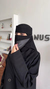 طرحه ربط + 3 نقابات نص مايل مبطن كوري - متجر دار البكري