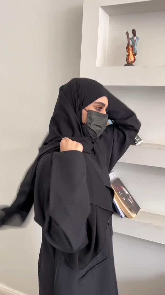 طرحه ربط + 3 نقابات نص مايل مبطن كوري - متجر دار البكري